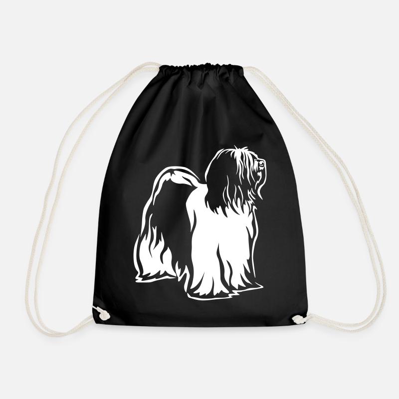 Tibet Terrier "Black Edition" - Turnbeutel - Schwarz