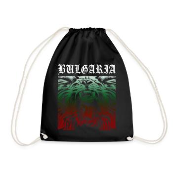 BG BULGARIA Lion Football Bulgarie Lion Armoiries - Sac de sport léger - noir - Devant