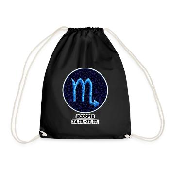 Scorpio 24.10.-22.11 - Drawstring Bag - black - Front