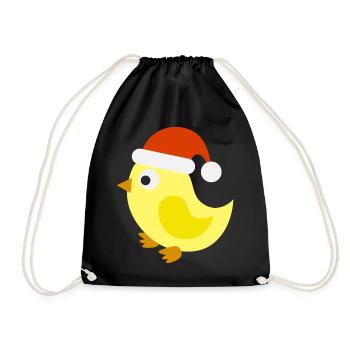 Canard de Noël - Sac de sport léger - noir - Devant