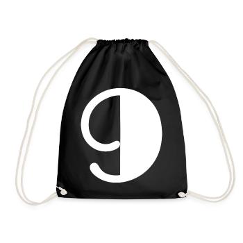 9 YEARS. 9th ANNIVERSARY. BIRTHDAY 9 YEARS. 9 - Drawstring Bag - black - Front