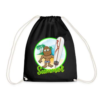 Summer 2023 - Drawstring Bag - black - Front
