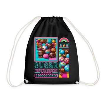 Sugar Man - Drawstring Bag - black - Front