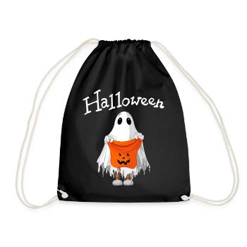 Halloween, Geist, Halloween-Party - Turnbeutel - Schwarz - Vorne