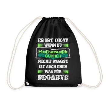 Livres de mathématiques - Sac de sport léger - noir - Devant