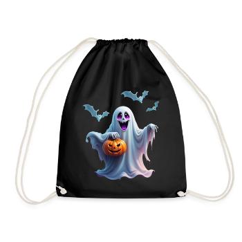 Le charmant design d’Halloween transmet. - Sac de sport léger - noir - Devant