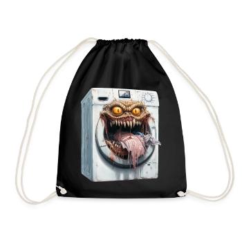 Demonic Washing Machine - Drawstring Bag - black - Front