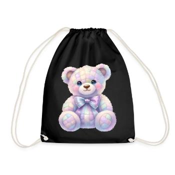 Coquette Ours Pailleté 🧸 - Sac de sport léger - noir - Devant