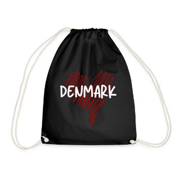 J’adore le Danemark, fier Danois - Sac de sport léger - noir - Devant