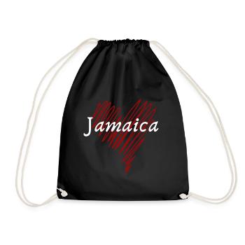 J’aime la Jamaïque, fabriquée en Jamaïque - Sac de sport léger - noir - Devant