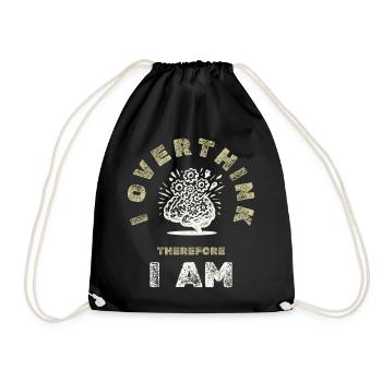 Brain Explosion Humor - Drawstring Bag - black - Front