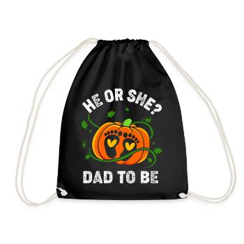 Gender Reveal Halloween Mom-to-be - Drawstring Bag - black - Front