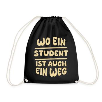 Étudiant en tant qu’étudiant - Sac de sport léger - noir - Devant