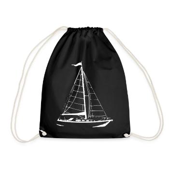 Voilier Voilier Voilier - Sac de sport léger - noir - Devant