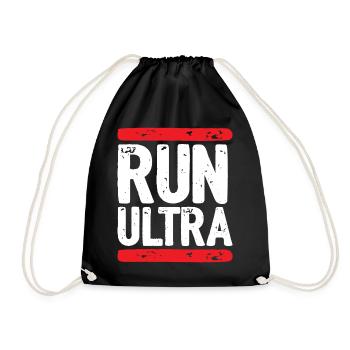 Run Ultra - Drawstring Bag - black - Front