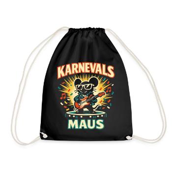 Carnival Mouse Rock Cologne Gift Cute - Drawstring Bag - black - Front