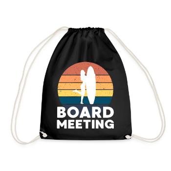 Réunion du conseil de surf - Sac de sport léger - noir - Devant