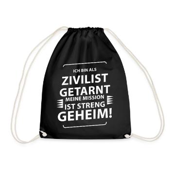 Carnival Costume - Drawstring Bag - black - Front