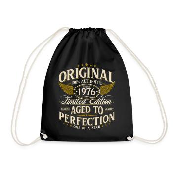Cadeau d’anniversaire pour le 50e anniversaire 1976 Vintage Retro - Sac de sport léger - noir - Devant