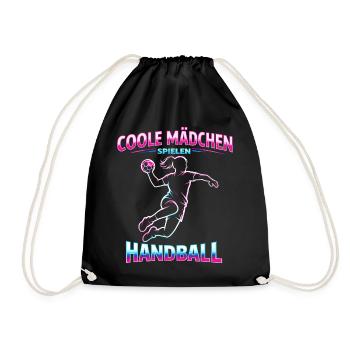 Cadeau de Noël de la Fille Handball - Sac de sport léger - noir - Devant