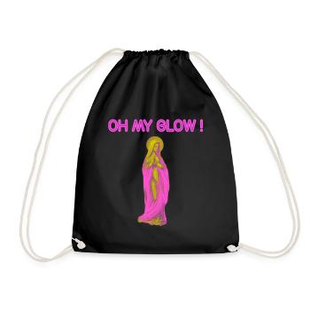 Oh My Glow Vierge Marie Auréole Or - Sac de sport léger - noir - Devant