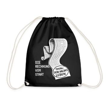 La facture de l’État. Humour fiscal - Sac de sport léger - noir - Devant