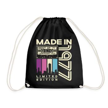 1977 Vintage Vintage Rétro Cadeau d’anniversaire - Sac de sport léger - noir - Devant