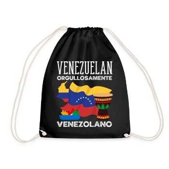 Venezuela Flagge Stolz & Heimat Venezuela - Turnbeutel - Schwarz - Vorne