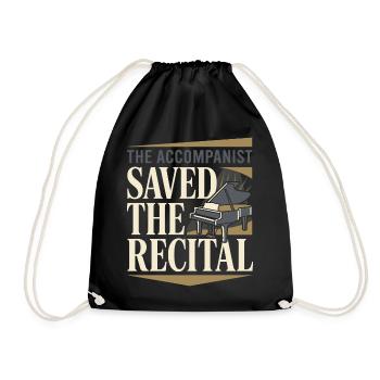 Pianiste accompagnateur Chœur Pianiste Accompagnateur musical - Sac de sport léger - noir - Devant