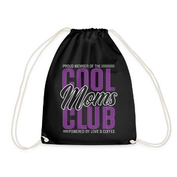 Club des mamans cool - Un cadeau des mamans pour la fête des mères - Sac de sport léger - noir - Devant
