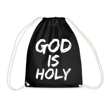god is holy - Turnbeutel - Schwarz - Vorne