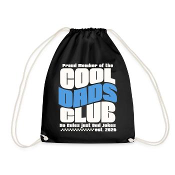 Fête des pères cadeau 2026 - Club des papas cool - Sac de sport léger - noir - Devant