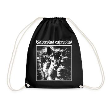 Capreolus capreolus - Drawstring Bag - black - Front