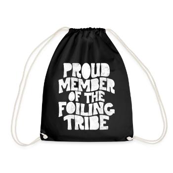 Proud Member of the Foiling Tribe - Turnbeutel - Schwarz - Vorne