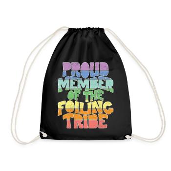 Proud Member of the Foiling Tribe - Turnbeutel - Schwarz - Vorne