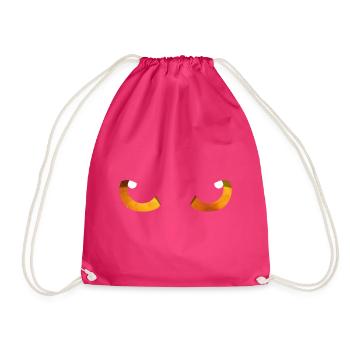 Cat Eyes Orange - Drawstring Bag - fuchsia - Front
