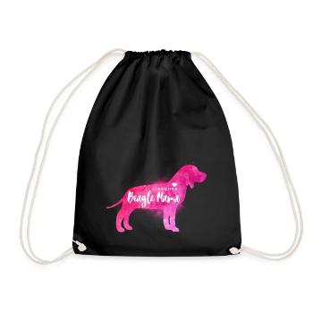 Liebende Beagle Mama - Turnbeutel - Schwarz - Vorne