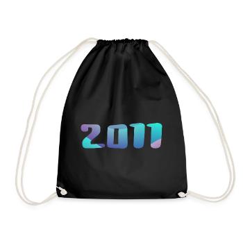 Cadeau Anniversaire 2011 Millésime 2011 Rétro 2011 - Sac de sport léger - noir - Devant