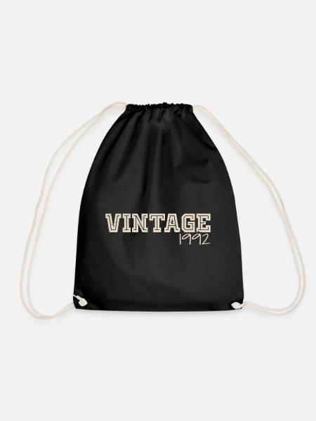 Jahrgang 1992 Original 1992 Retro 1992 Geschenk 1992 - Turnbeutel - Schwarz