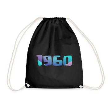 1960er Jahre Geburtstagsgeschenk Vintage 1960er Retro 1960er Jahre - Turnbeutel - Schwarz - Vorne