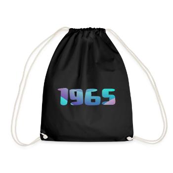 Cadeau Anniversaire 1965 Millésime 1965 Rétro 1965 - Sac de sport léger - noir - Devant