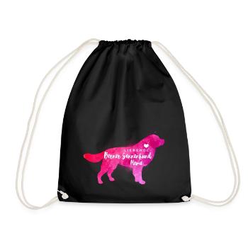 Liebende Berner Sennenhund Mama - Turnbeutel - Schwarz - Vorne