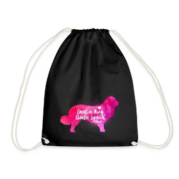 Cavalier King Charles Spaniel Mama - Turnbeutel - Schwarz - Vorne
