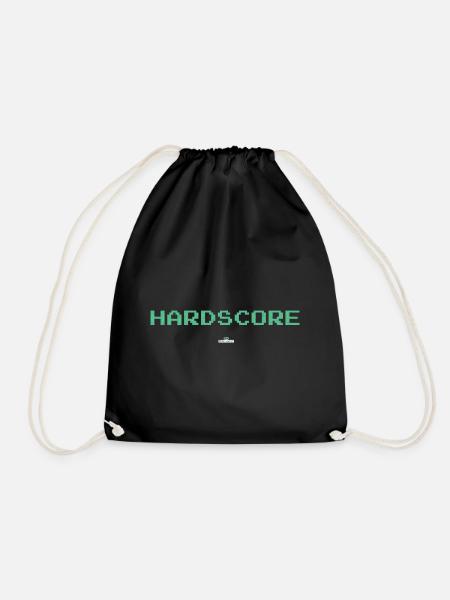 Infinite gameplay hardscore - Drawstring Bag - black