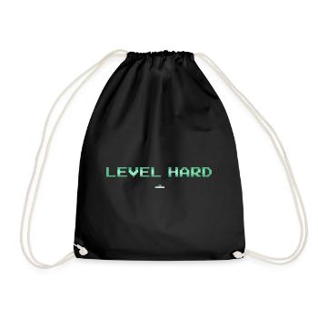 Infinite gameplay lavel hard - Drawstring Bag - black - Front