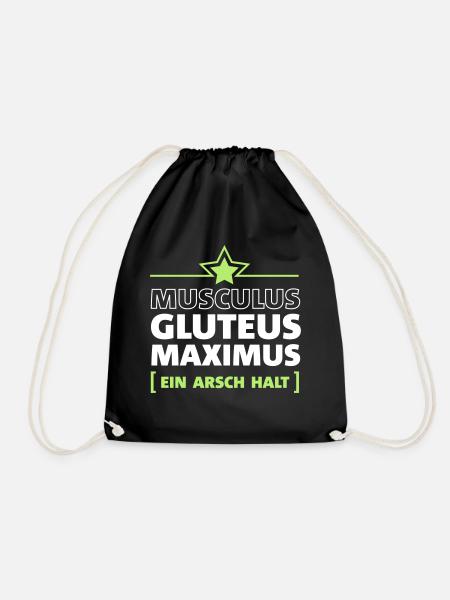 Ein Arsch halt - Turnbeutel - Schwarz