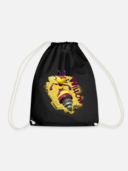 Insectibles Wespe Willow - Turnbeutel - Schwarz