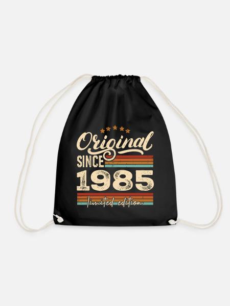 Original 1985 Jahrgang - 1985 Geburtstagsgeschenk - Turnbeutel - Schwarz