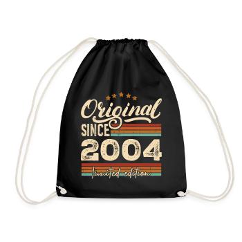 Original 2004 Jahrgang - 2004 Geburtstagsgeschenk - Turnbeutel - Schwarz - Vorne
