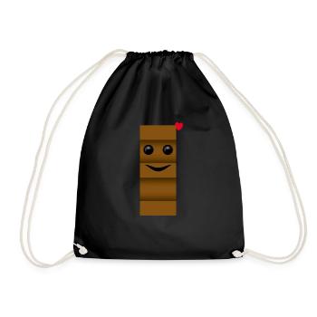 Déguisement partenaire lait et chocolat pour lui rigolo - Sac de sport léger - noir - Devant